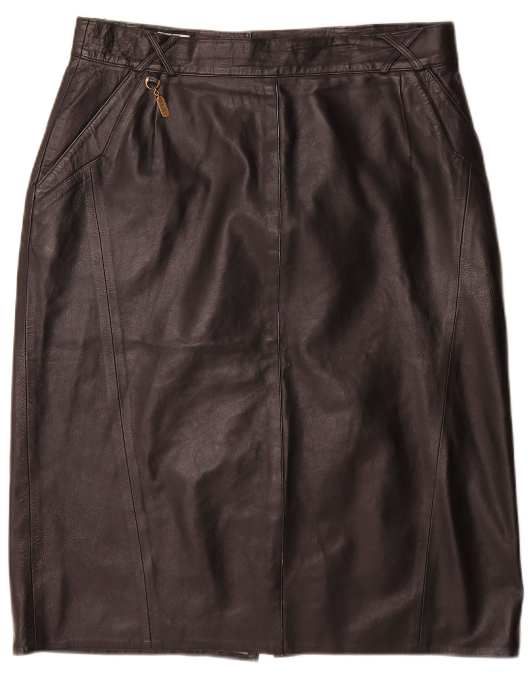 Jupe en cuir femme Norma EU 44 XL W34 cuir noir