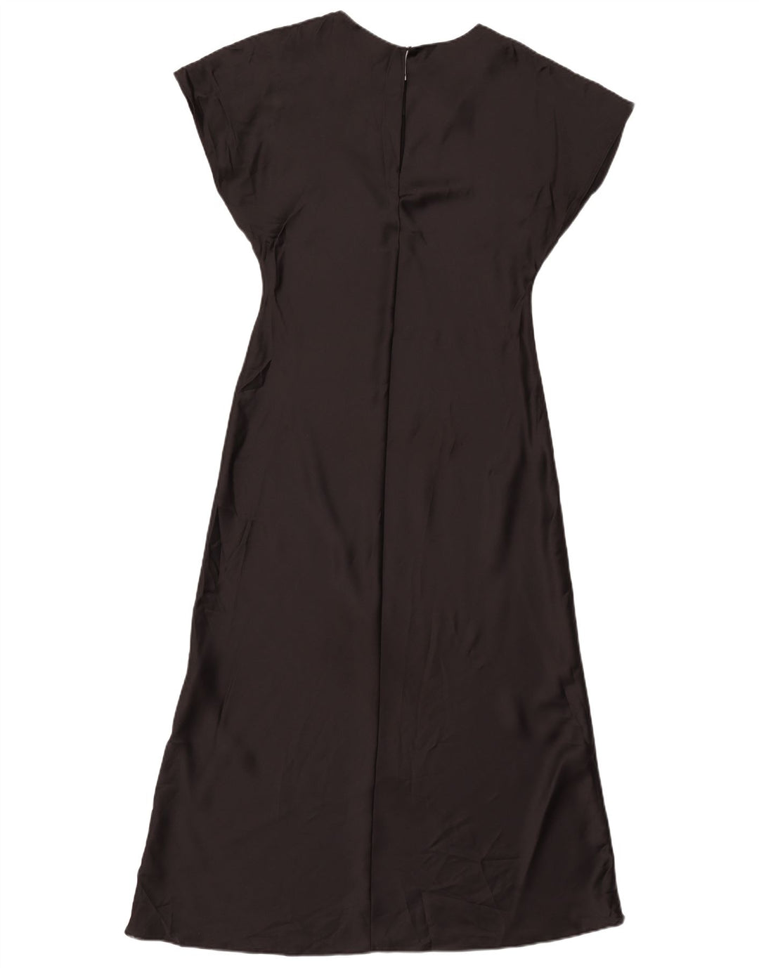 Zara Femme Maxi Robe UK 12 Moyen Noir Polyester