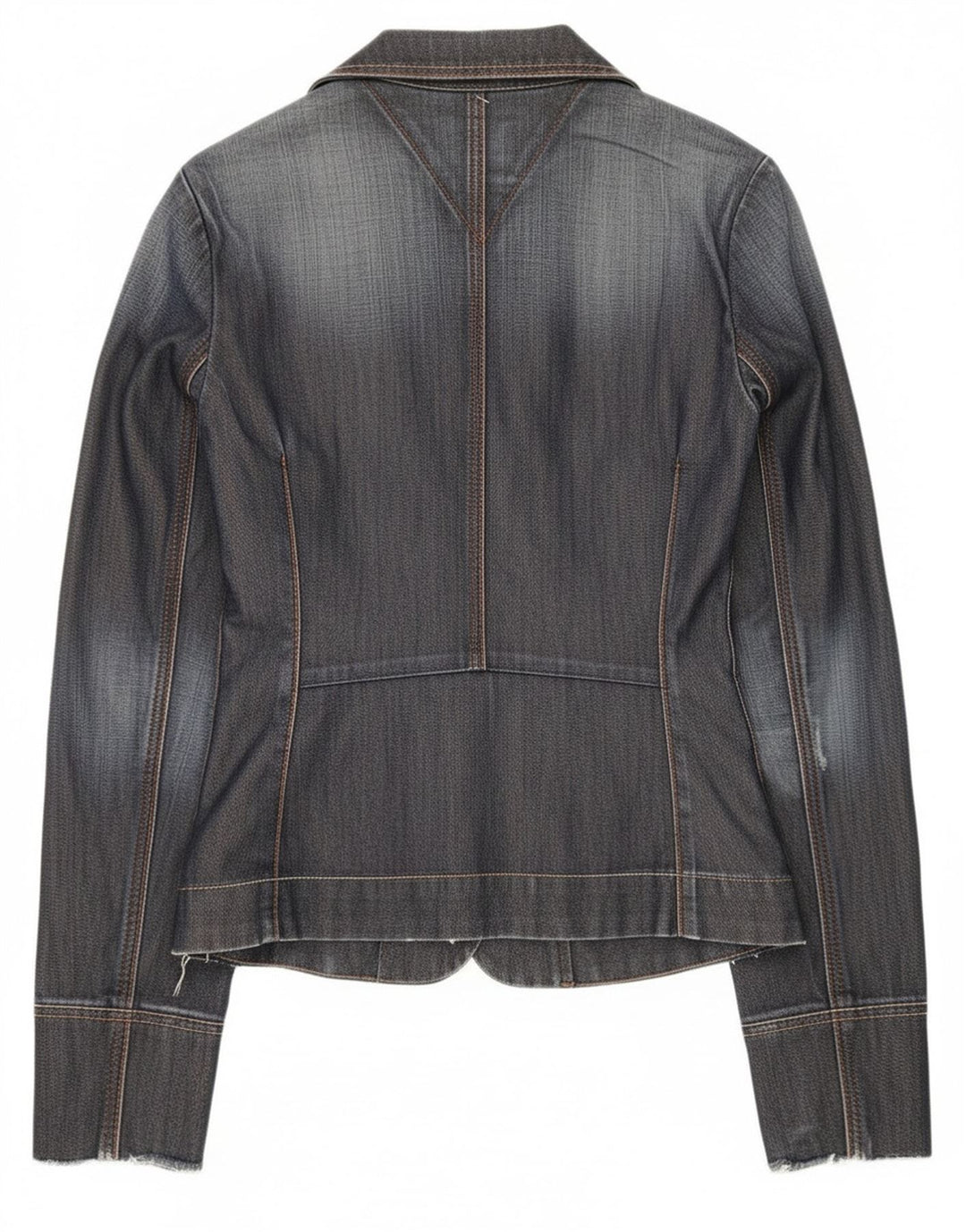 Tommy Hilfiger Veste blazer en jean à 3 boutons pour femme UK 12 Bleu marine moyen
