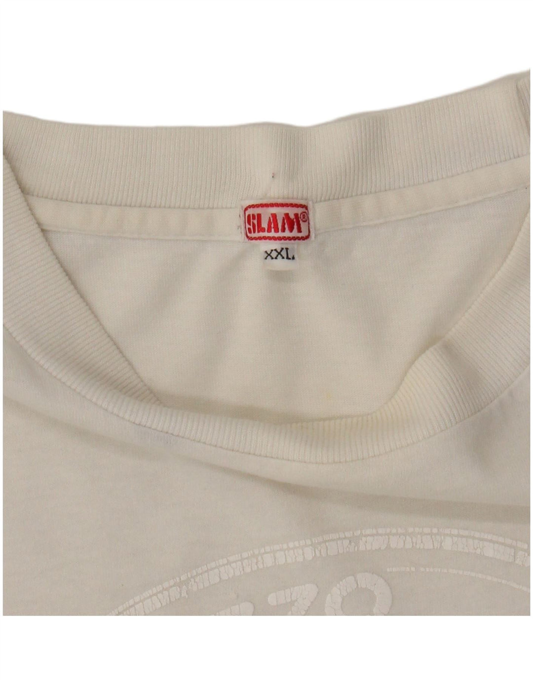 SLAM T-Shirt graphique homme haut 2XL blanc