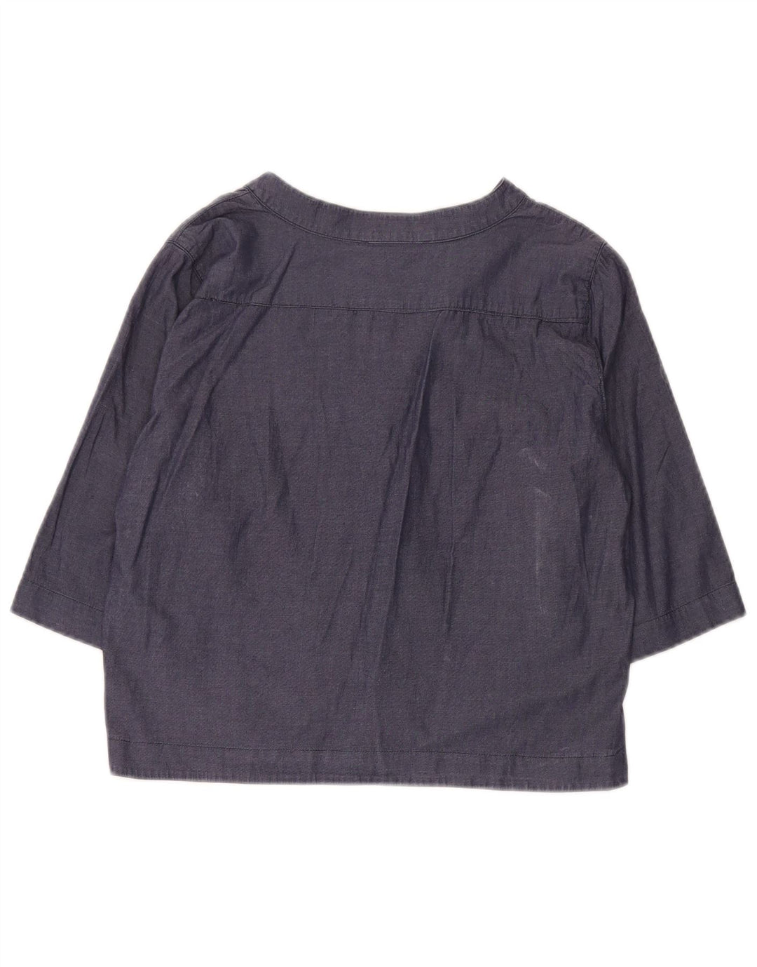 Marella Chemise pull courte à manches 3/4 pour femme UK 10 Petit Bleu marine