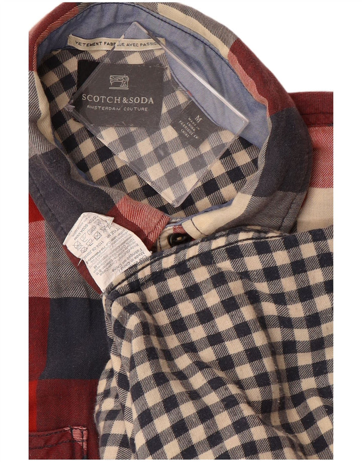 SCOTCH & SODA Chemise Flanelle Homme Rouge Moyen Carreaux Coton