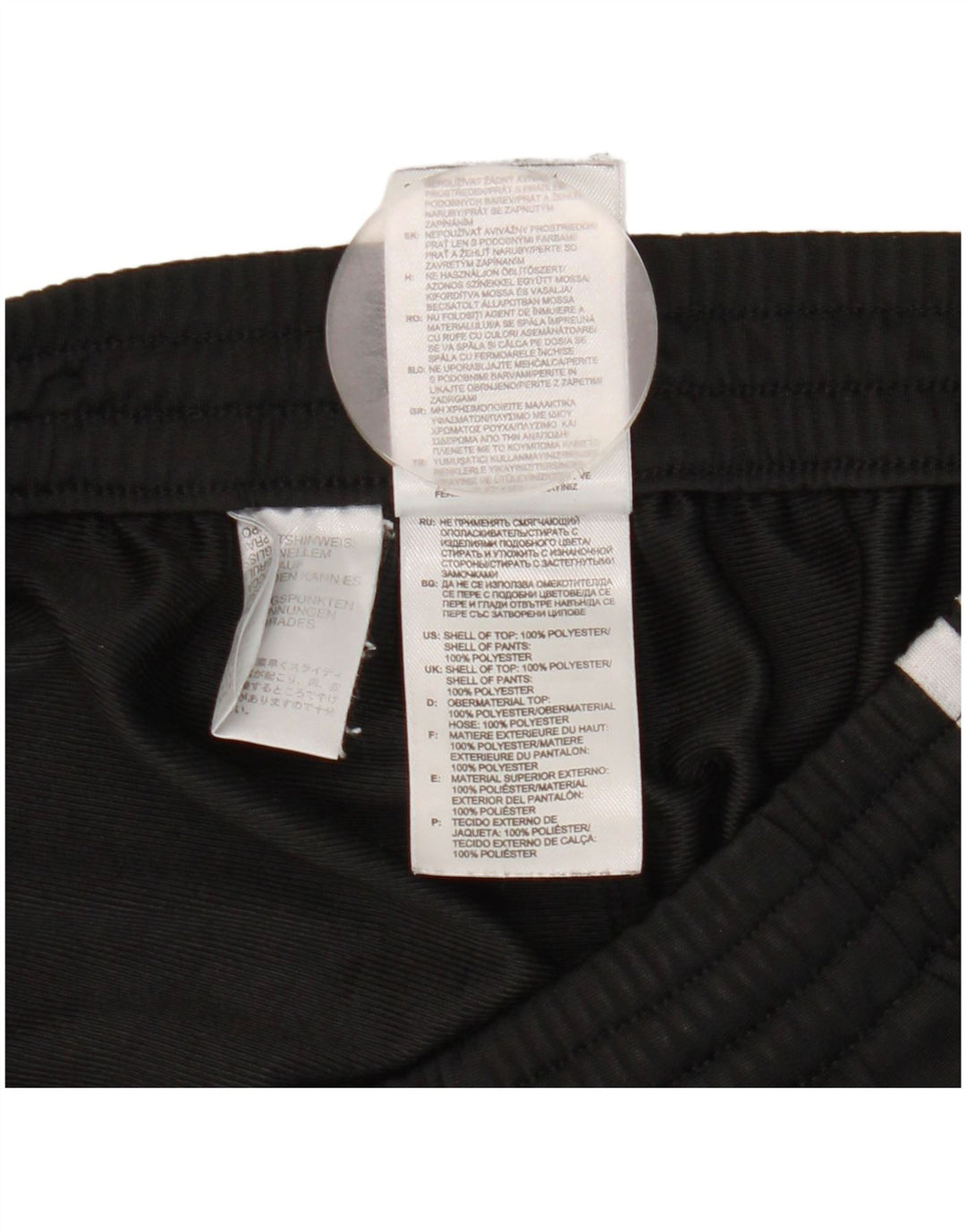 Adidas Pantalon de survêtement pour femme UK 36/38 Small Noir Polyester