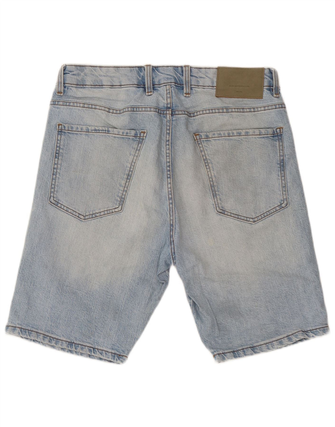 Zara Short en jean pour homme EU 42 Large W32 Bleu Coton