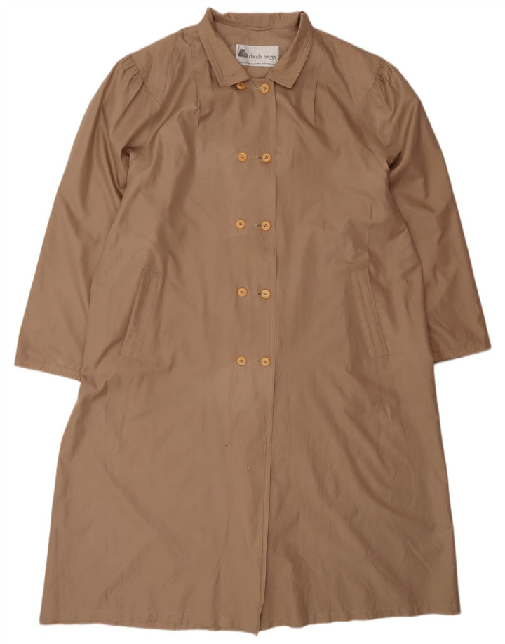 Claude Havrey Manteau croisé surdimensionné pour femme EU 52 4XL Marron