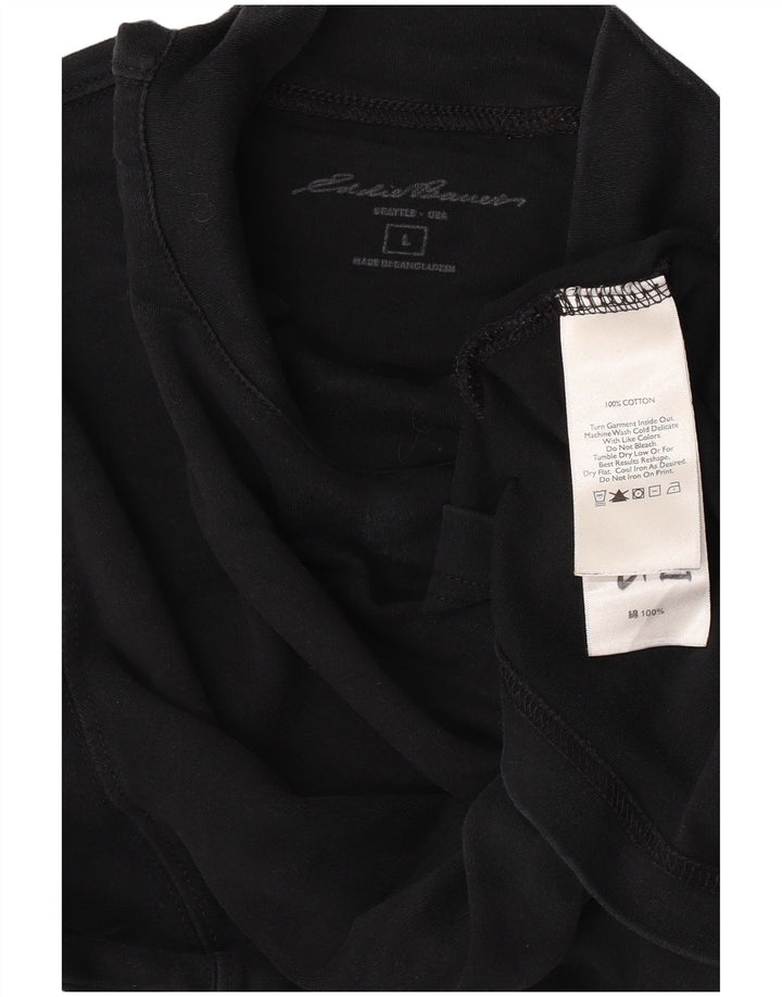 Eddie Bauer Haut à manches longues pour homme en coton noir