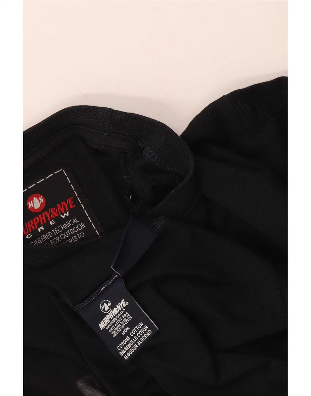 Murphy & Nye Haut graphique à manches longues pour hommes, grand color block bleu marine