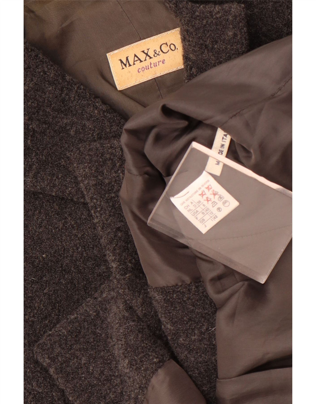 Max & Co. Veste Blazer 5 Boutons Femme UK 12 Laine Gris Moyen