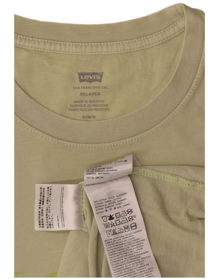 Levi's Tee-Shirt Relaxed Fit Graphic Homme Kaki Moyen Coton