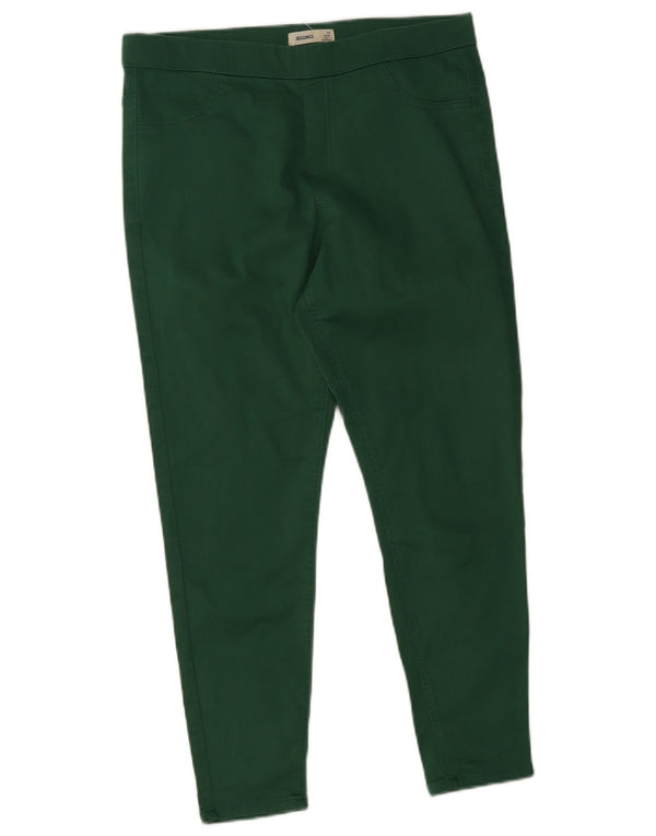 Marks & Spencer Pantalon court décontracté pour femme UK 16 Large W34 L26 Vert
