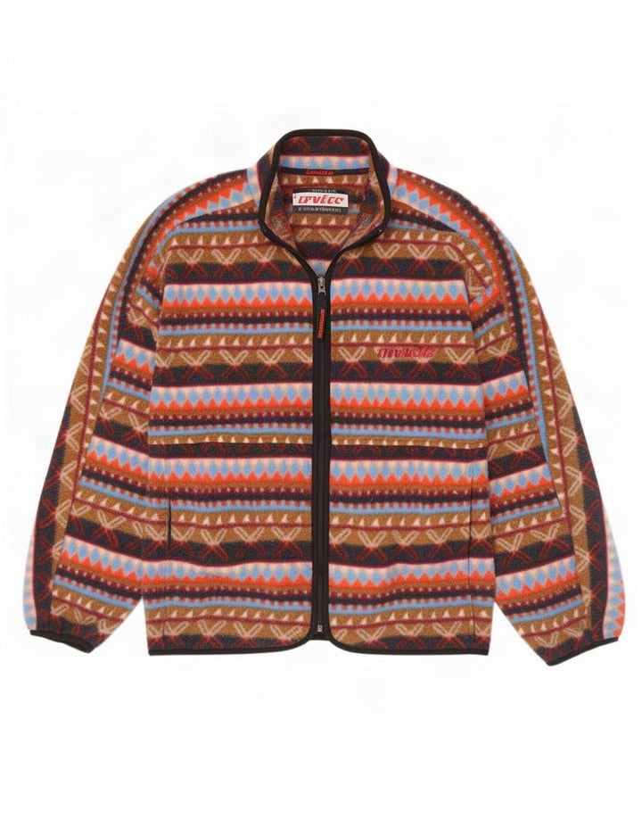 Invicta Veste polaire pour homme UK 40 Large Polyester géométrique multicolore