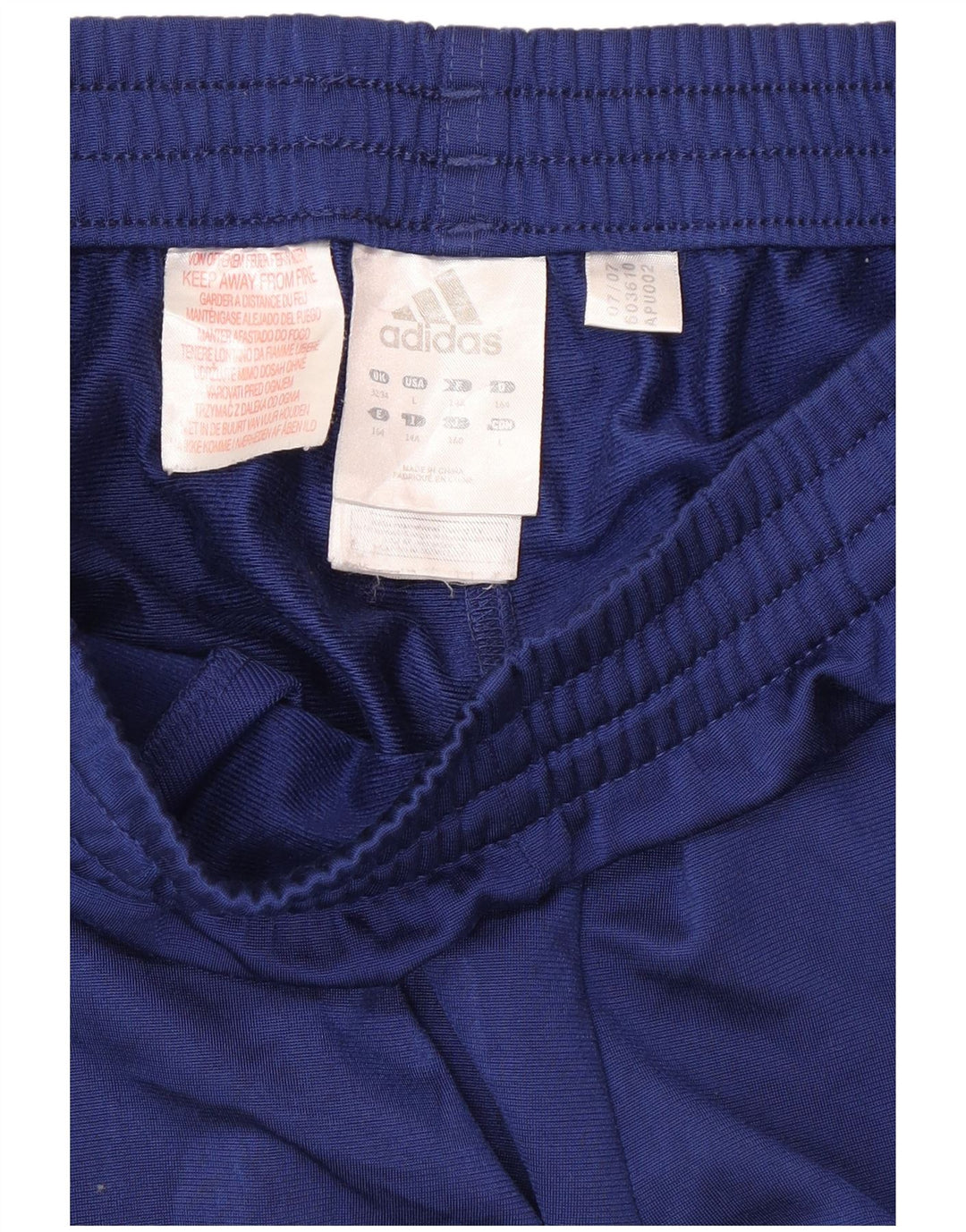 Pantalon de survêtement Adidas garçon 13-14 ans bleu marine polyester