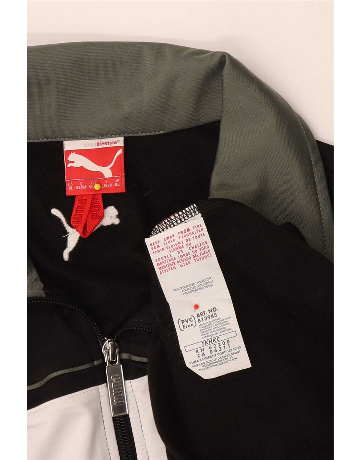 Puma Veste de Survêtement Homme XL Noir Colorblock Polyester