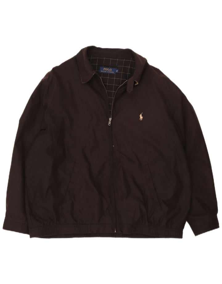 Polo Ralph Lauren Veste Big Bomber Homme UK 42 XL Marron Polyester