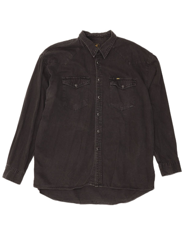 Lee Chemise en Jean Riders Homme XL Noir Coton