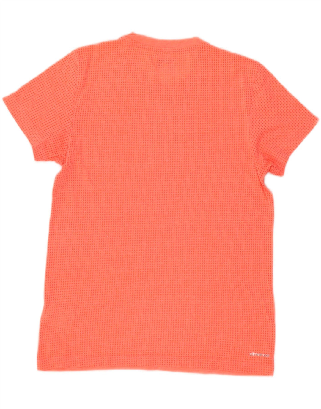 ADIDAS Mens Climacool T-Shirt Top Medium Orange Cotton Vintage Adidas and Second-Hand Adidas from Messina Hembry 