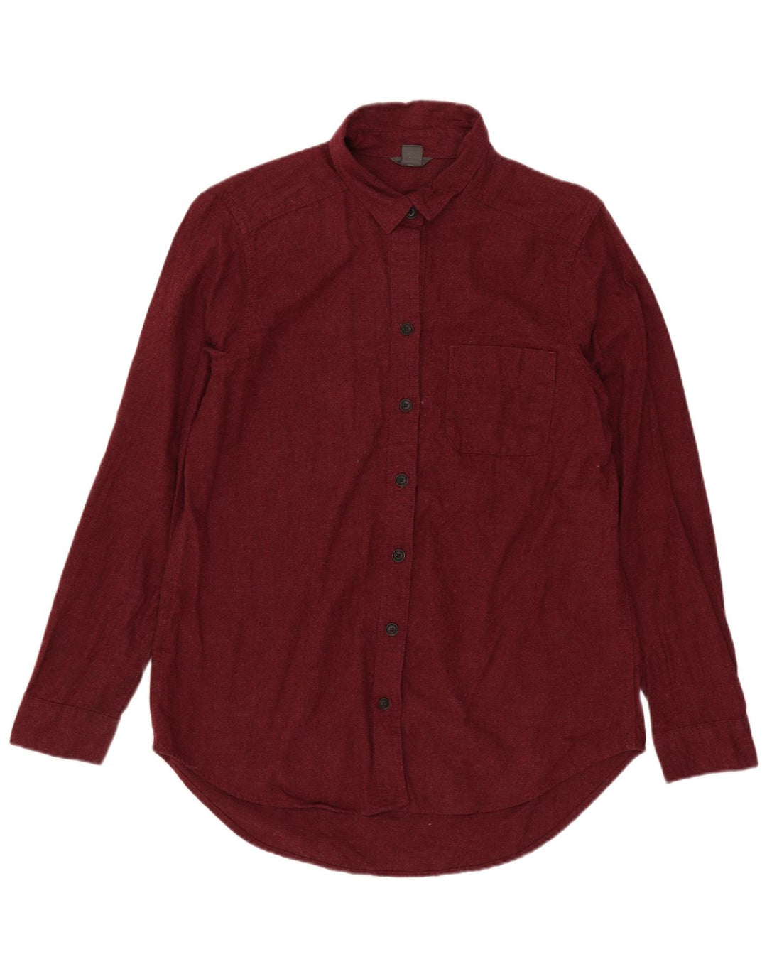 EDDIE BAUER Chemise surdimensionnée pour femme UK 10 Petit coton marron