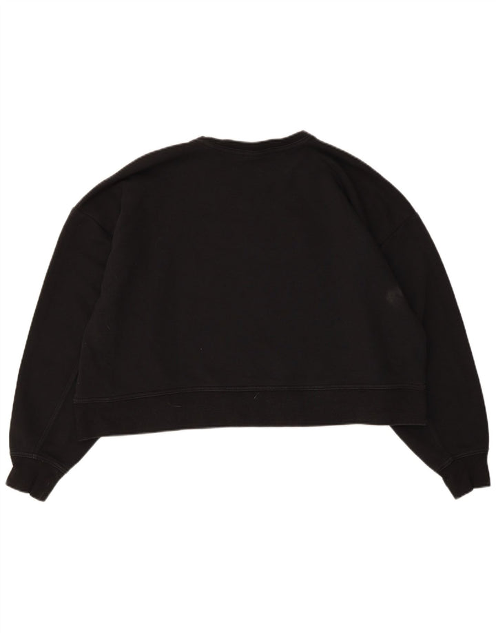 Nike Sweat-shirt surdimensionné Dri Fit Graphic pour femme UK 14 Noir moyen