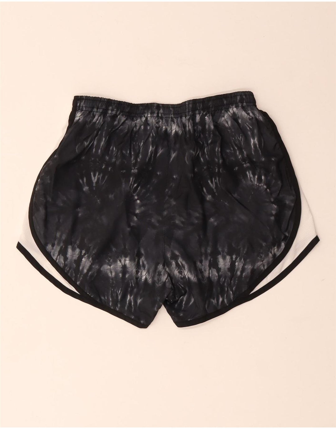 Nike Short de sport Dri Fit pour femme UK 8 Small Noir Tie Dye Polyester