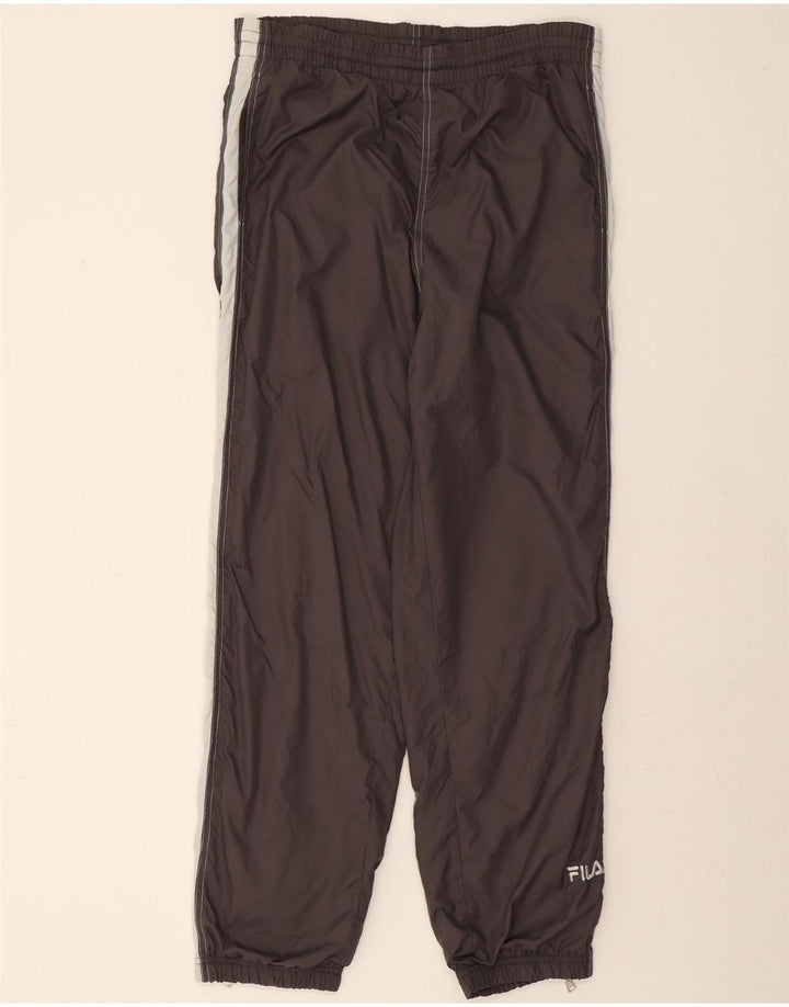 FILA Mens Tracksuit Trousers Joggers Small  Grey Colourblock Polyamide Vintage Fila and Second-Hand Fila from Messina Hembry 