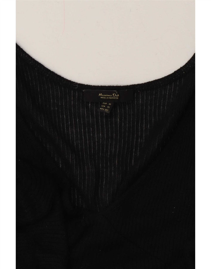Massimo Dutti Débardeur transparent pour femme UK 18 XL Noir