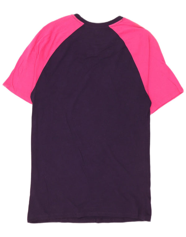 NIKE Hommes Barcelona T-Shirt Haut Petit Bleu Marine Colorblock Coton