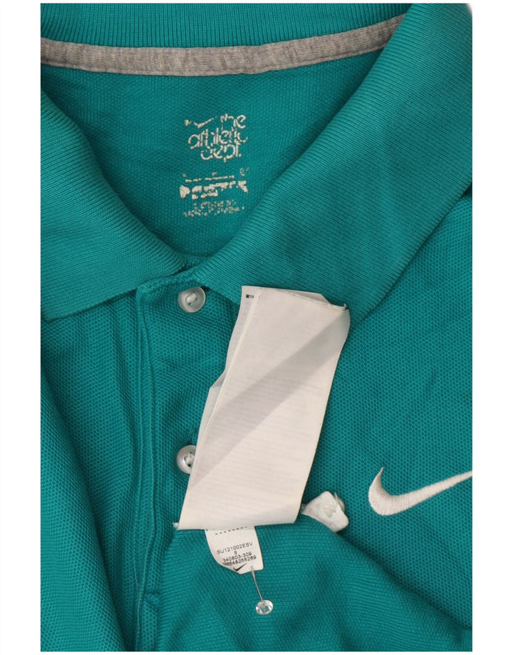 Nike Polo Homme Petit Turquoise Coton