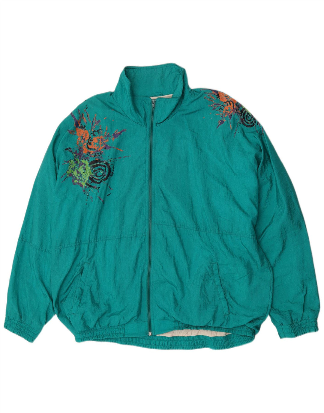 Brugi Veste de Survêtement Graphique Homme XL Turquoise Polyamide