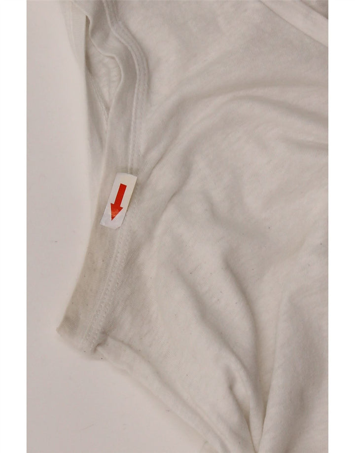 J. CREW Débardeur Femme UK 12 Coton Blanc Moyen