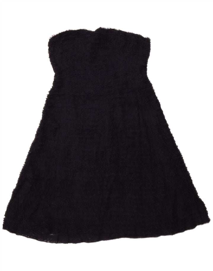 J. CREW Robe bustier pour femme UK 12 Bleu marine moyen