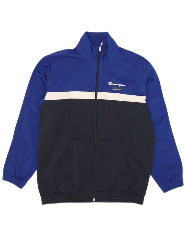 Champion Veste de Survêtement Garçon 13-14 Ans XL Bleu Colorblock