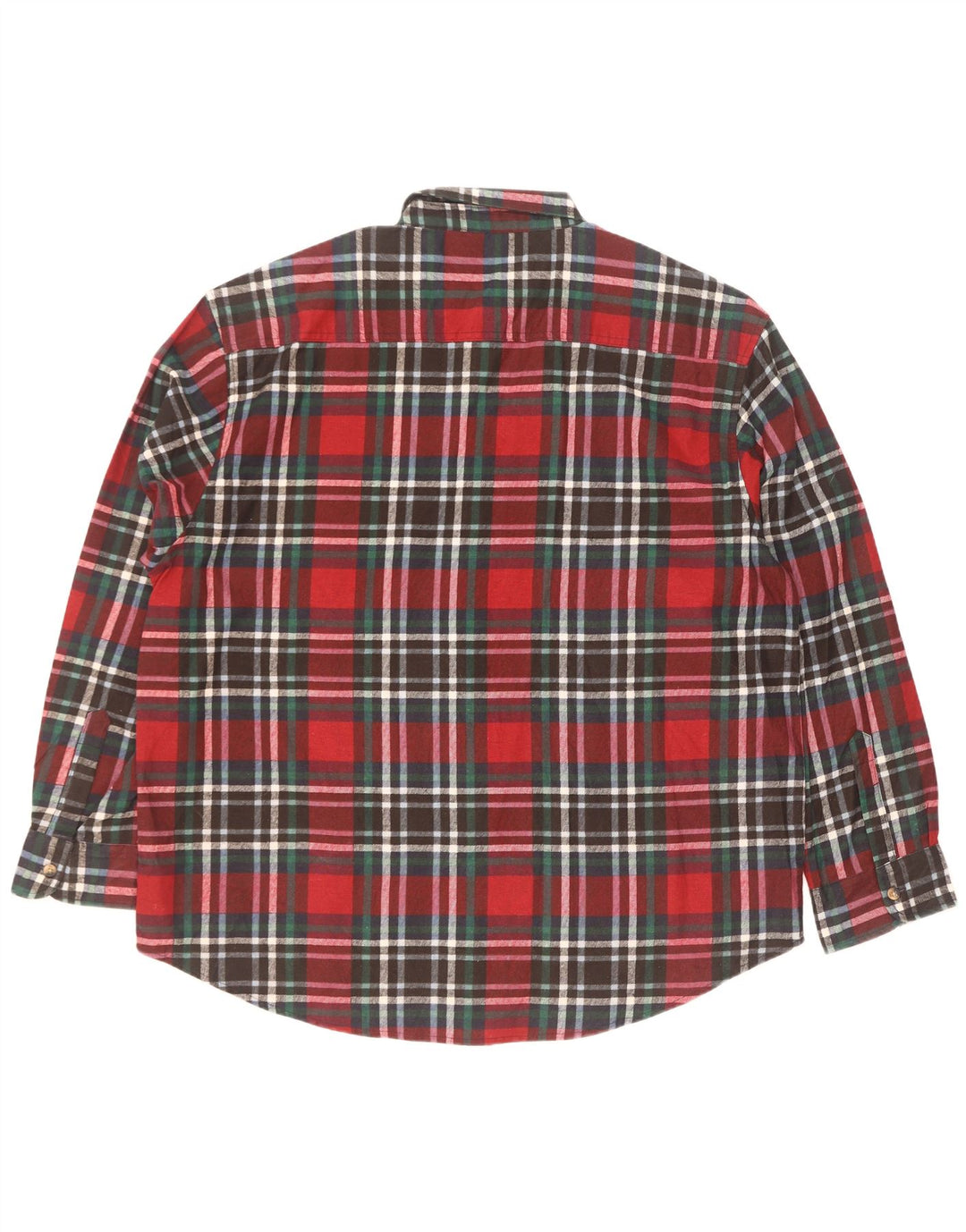 Chemise en flanelle homme identique taille 43/44 XL coton à carreaux rouge