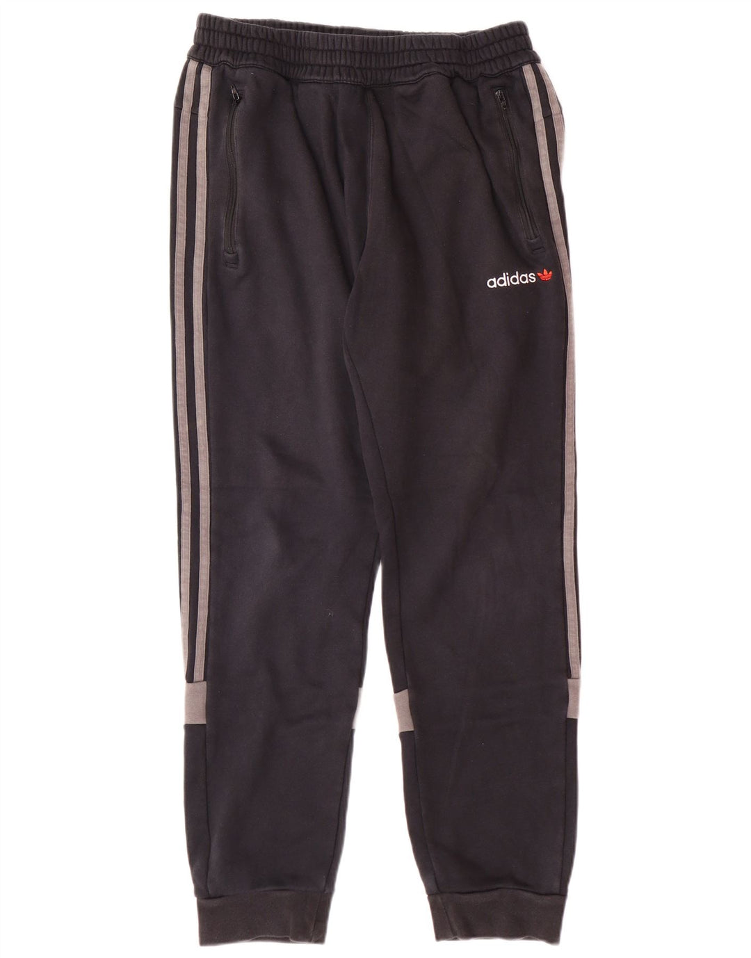ADIDAS Pantalon de survêtement pour homme en coton color block noir moyen