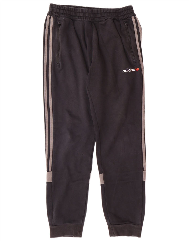 ADIDAS Pantalon de survêtement pour homme en coton color block noir moyen