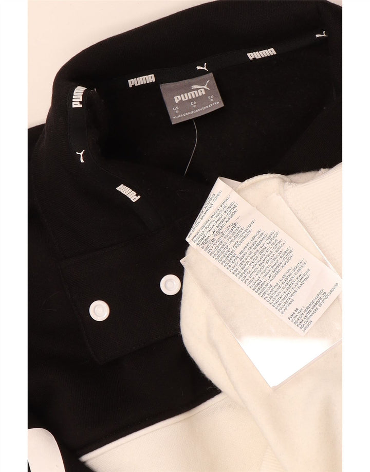 Puma Sweat-shirt graphique surdimensionné pour femme UK 10 Petit Noir