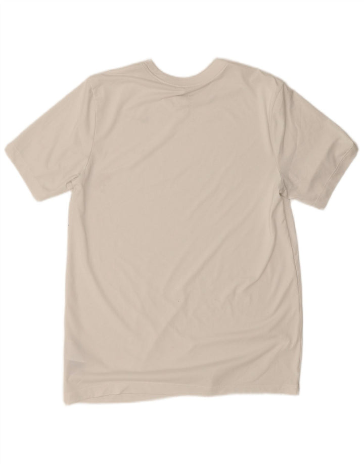 Nike Hommes Dri Fit T-Shirt Haut Moyen Blanc Polyester