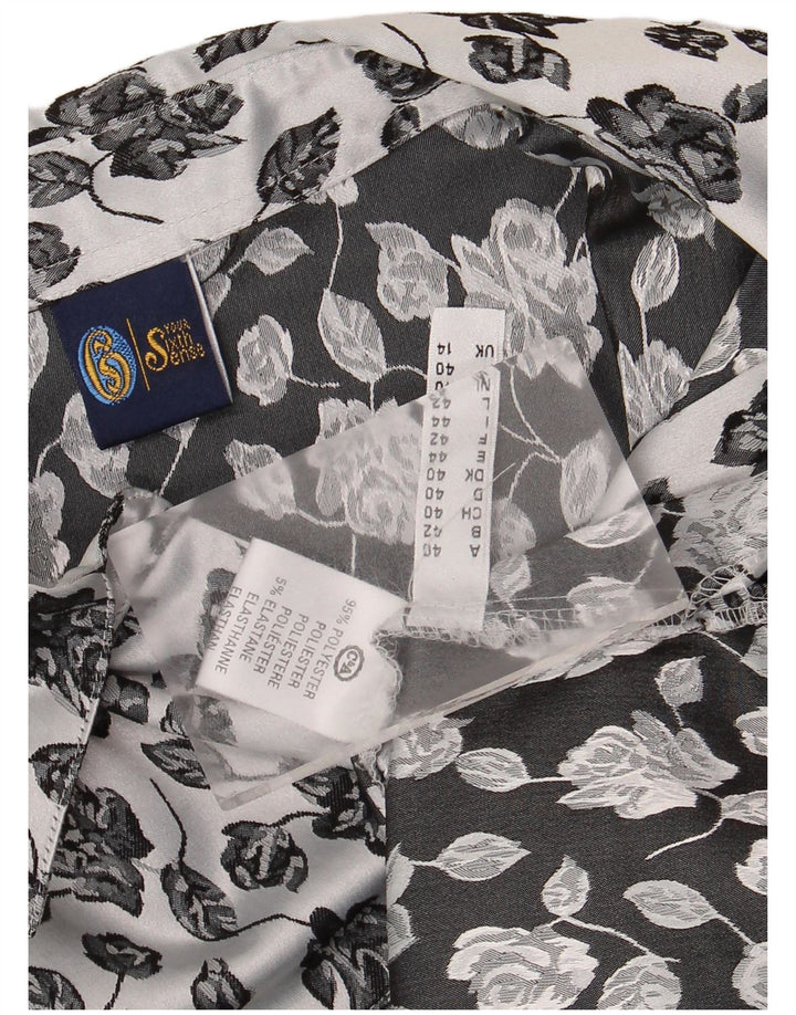 Your Sixth Sense Chemise Femme UK 14 Grand Blanc Floral Polyester