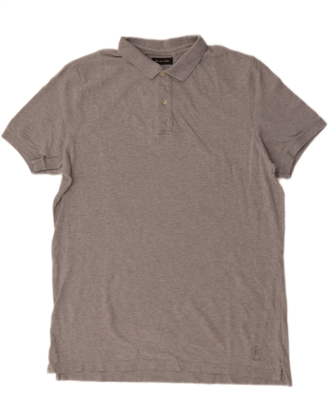 Massimo Dutti Polo Homme Large Gris Moucheté Coton