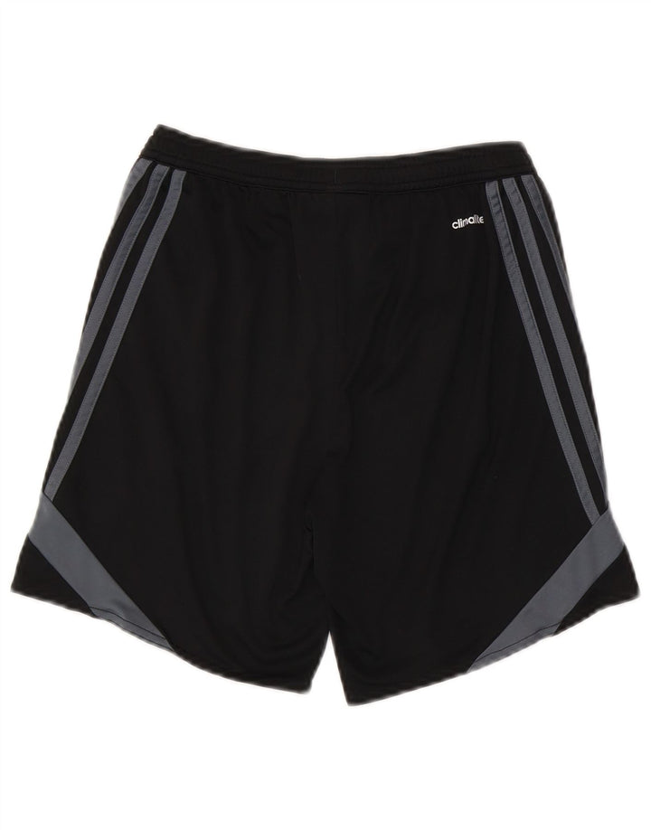 ADIDAS Short de sport Climalite pour garçon 11-12 ans Grand Noir Colorblock