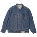 VINTAGE Veste en jean homme UK 42 XL Coton bleu