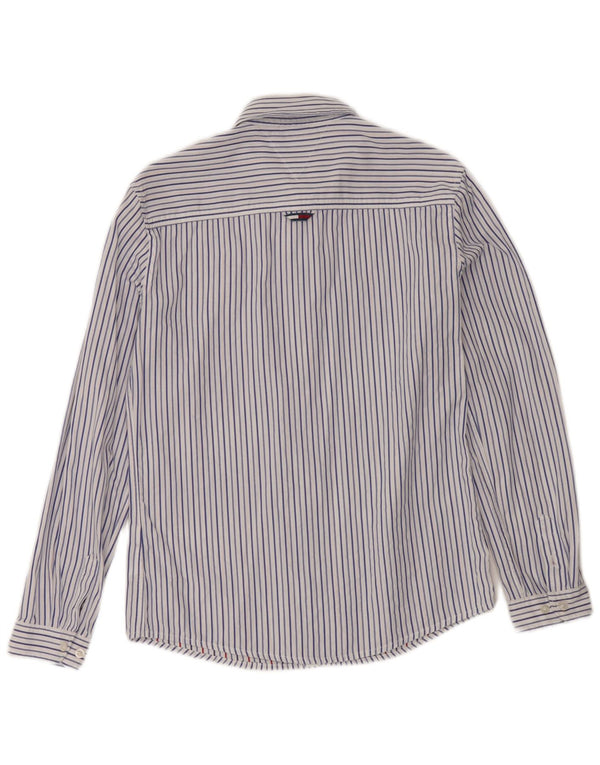 Tommy Hilfiger Chemise Garçon 14-15 ans Bleu à Rayures en Coton
