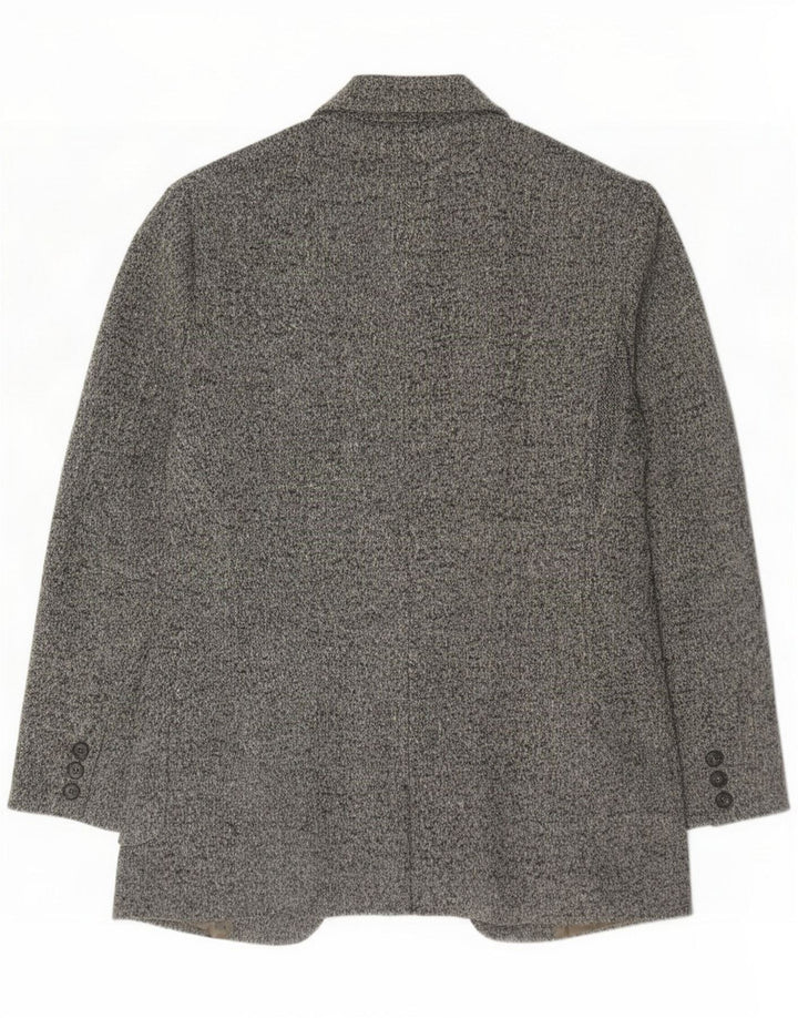 Max Mara Veste blazer Weekend 1 bouton pour femme UK 16 Large Gris Moucheté