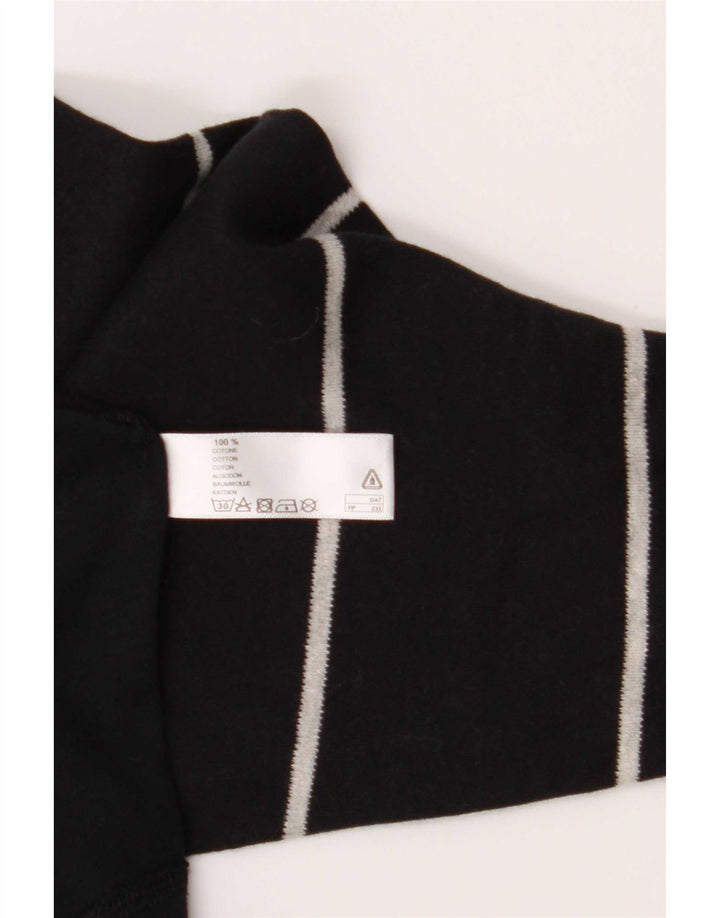 Fila Homme Regular Top Manches Longues Coton Rayé Noir Moyen