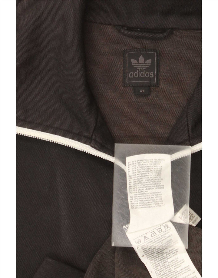 Adidas Veste de survêtement pour femme IT 42 en coton noir moyen