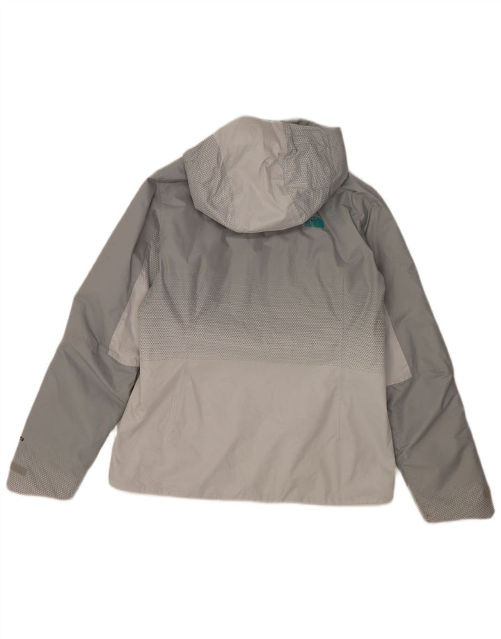 The North Face Veste de pluie à capuche pour femme UK 14 Gris moyen Colourblock
