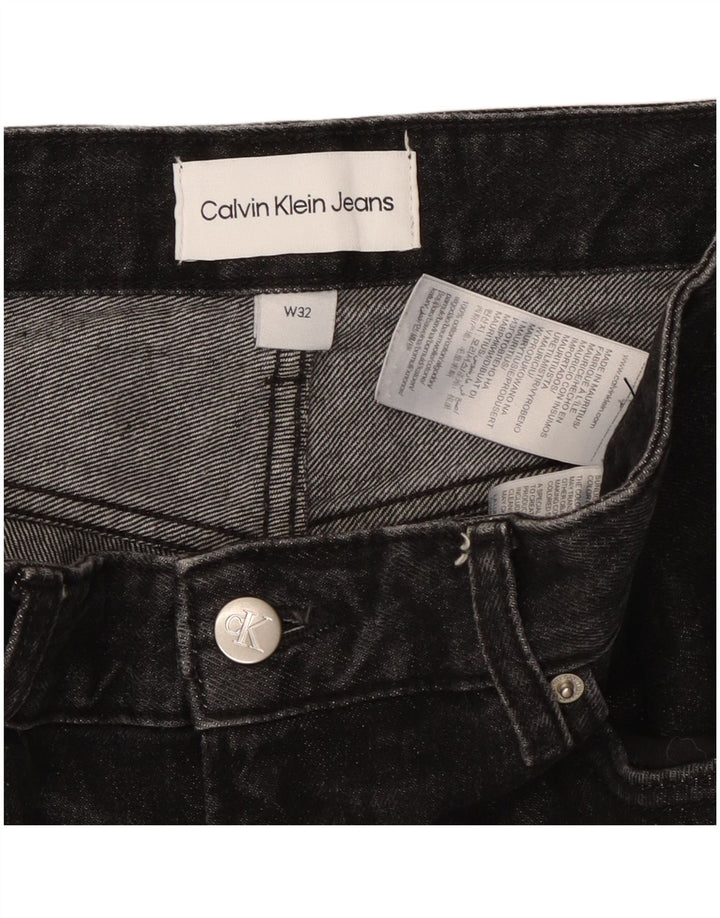 CALVIN KLEIN Jean Slim Homme W32 L27 Noir Coton