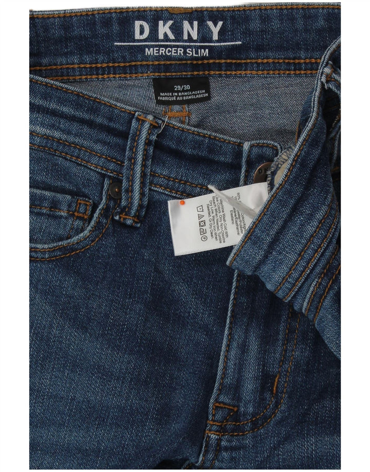 DKNY Womens Mercer Slim Jeans W29 L30 Blue Cotton
