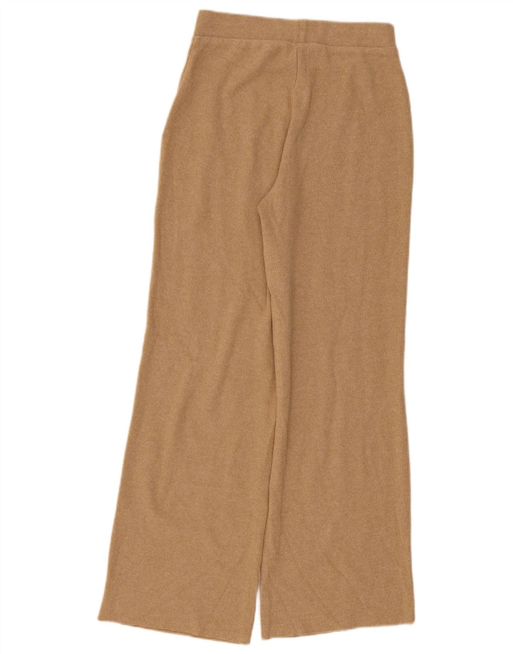 Pantalon de survêtement Zara Femme UK 10 Small Beige Polyester