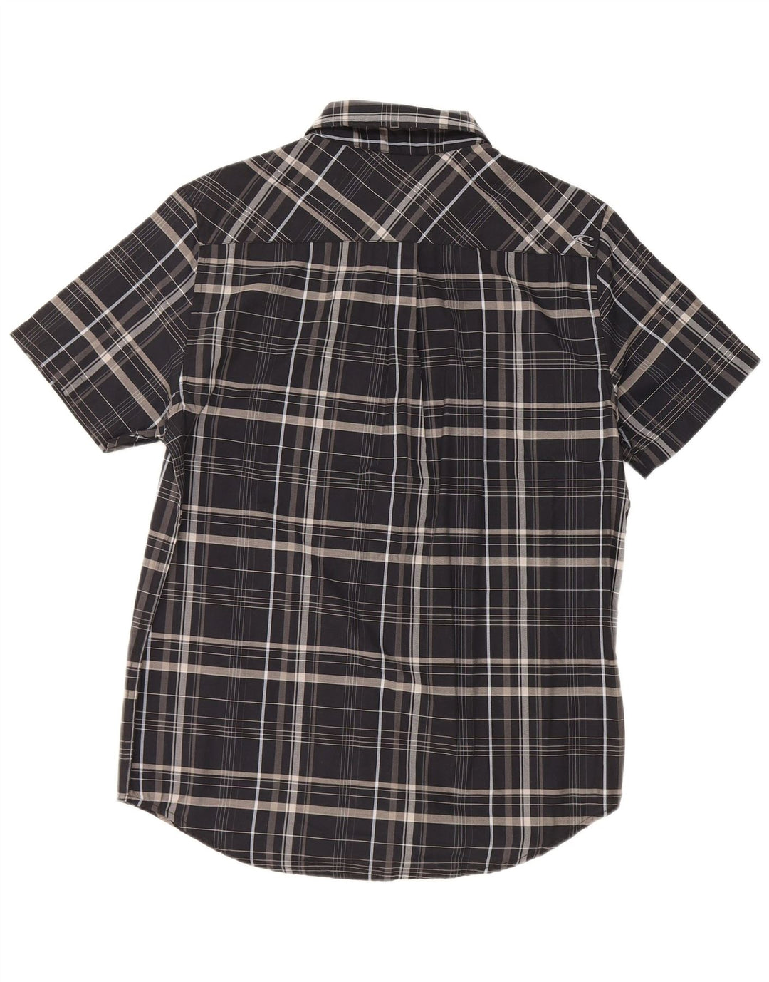 O'Neill Chemise à manches courtes pour hommes en coton à carreaux noir moyen