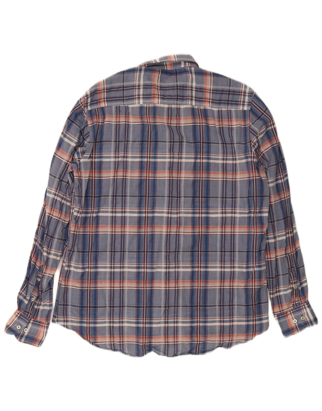 Massimo Dutti Chemise Slim Fit XL Bleu à Carreaux pour Homme